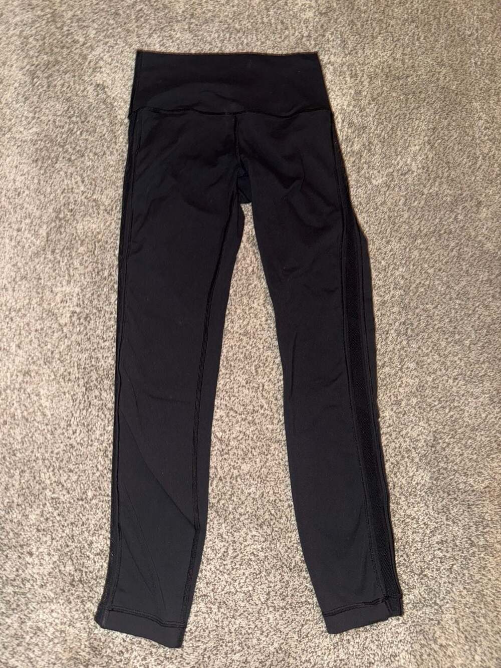 Lululemon Wunder Under High-Rise Tight *Mix & Mesh Black Leggings Size 4